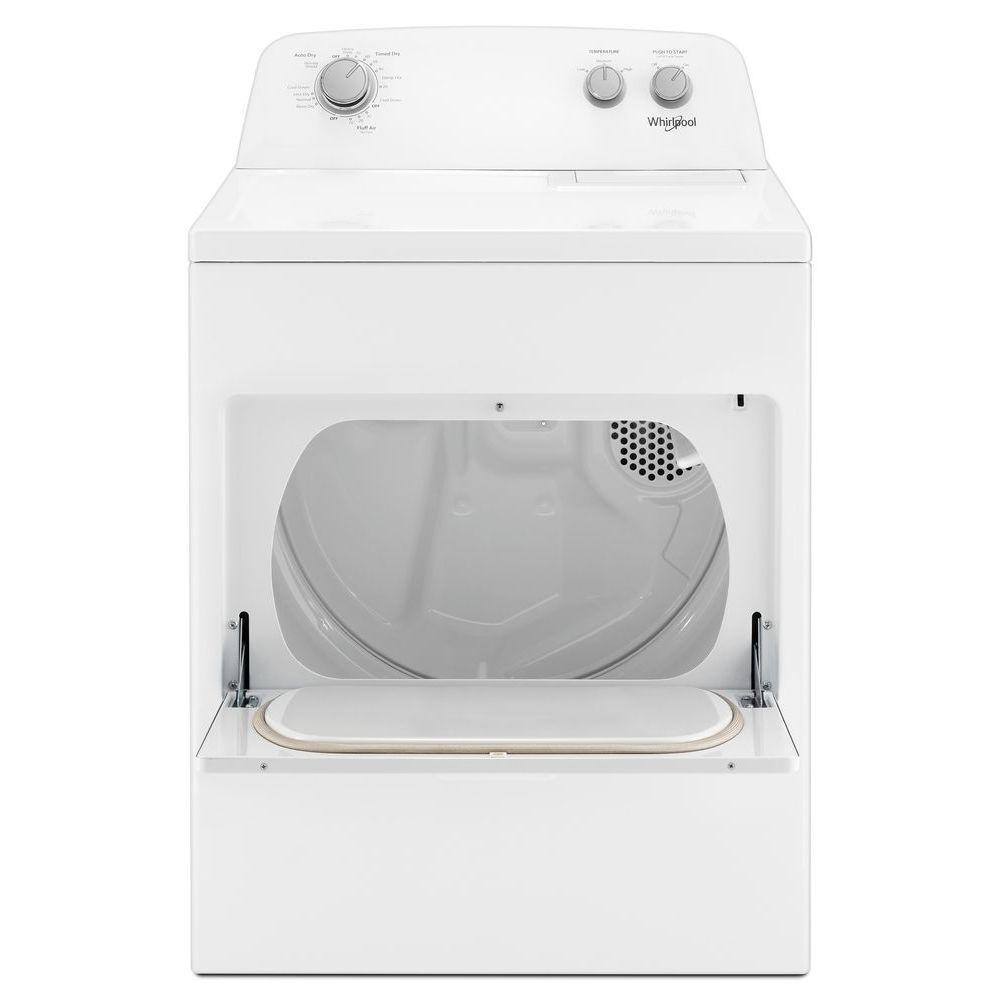 7.0 cu. ft. Electric Dryer, AutoDryTM System, Wrinkle ShieldTM, White