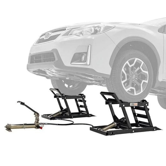 Black Widow Hydraulic Car Lift with Ramp - 3,000 lb. per pair Capacity