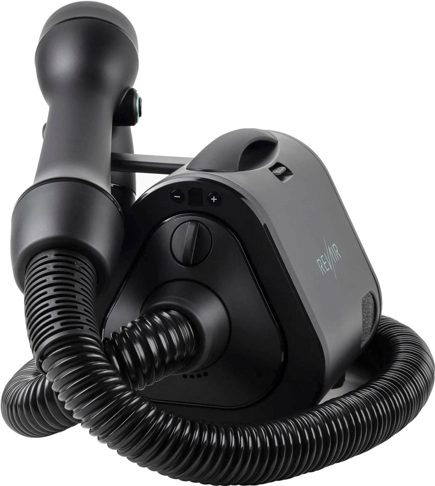 Reverse-Air Hair Dryer with Hair Clips – Black