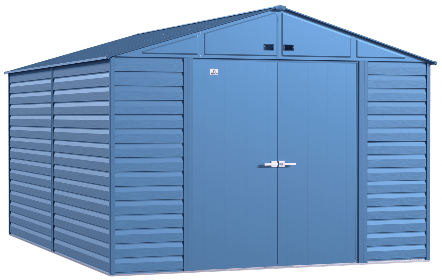 Arrow Select Steel Storage Shed, 10x14, Blue Grey