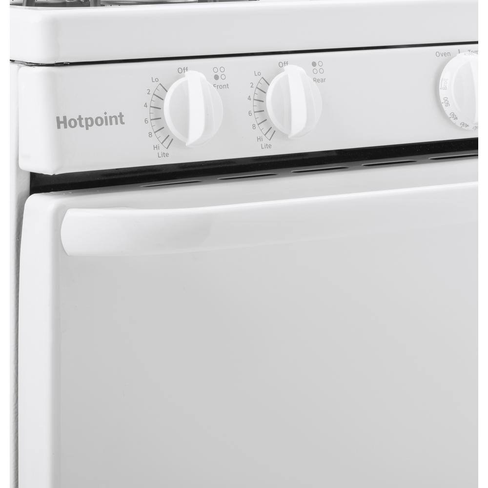 20 in. 4 Burner Element Free-Standing Electric Range in White