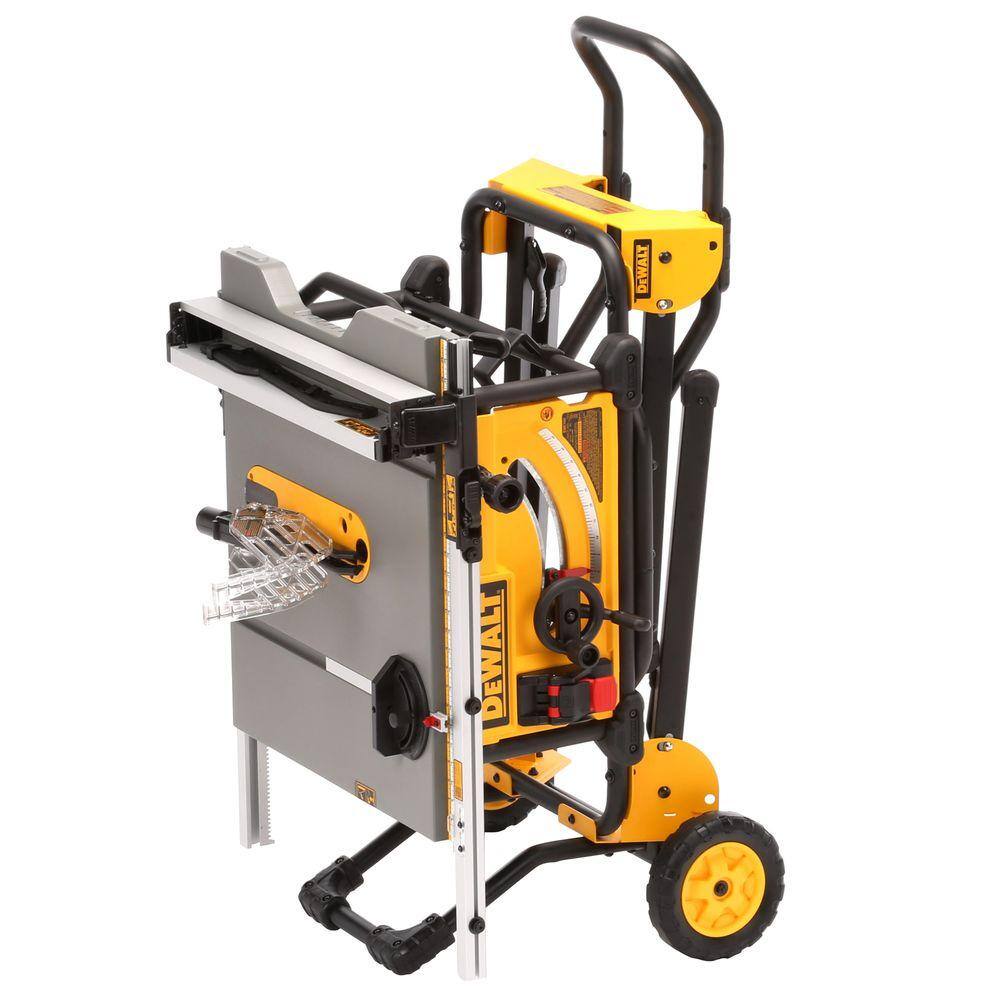 15 Amp Corded 10 in. Job Site Table Saw with Rolling Stand DWE7491RS