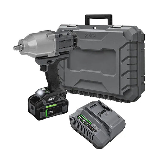 FX14711C 24volt Variable Speed Brushless 12in Drive Cordless Impact Wrench 1Battery Included