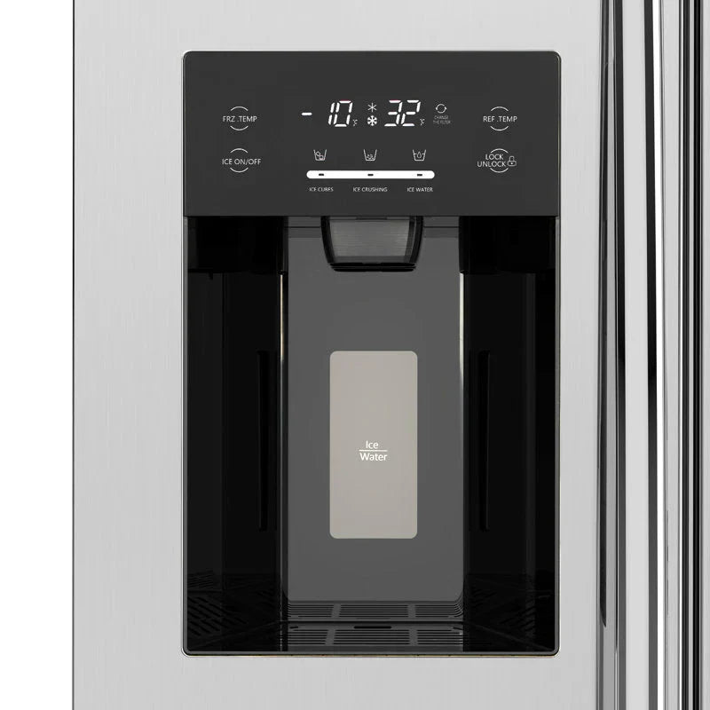 36" Side By Side 20.01 Cu. ft. Built-in Refrigerator with Freezer & Ice Maker Included